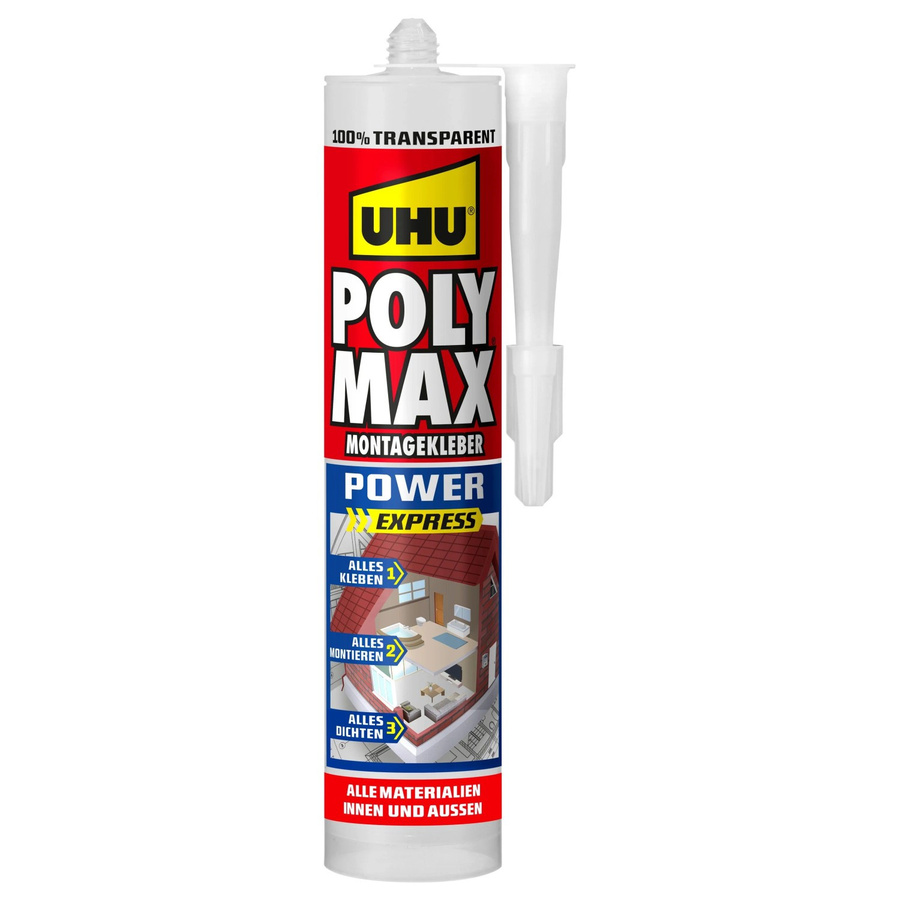 UHU Poly Max Montagekleber MS-Polymer transparent 300 g - Bild 2