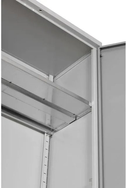 PROREGAL Flügeltürenschrank Ferret in Grau, verzinkt, mit 4 Fachböden, H x B x T: 195 x 120 x 50 cm - Bild 1