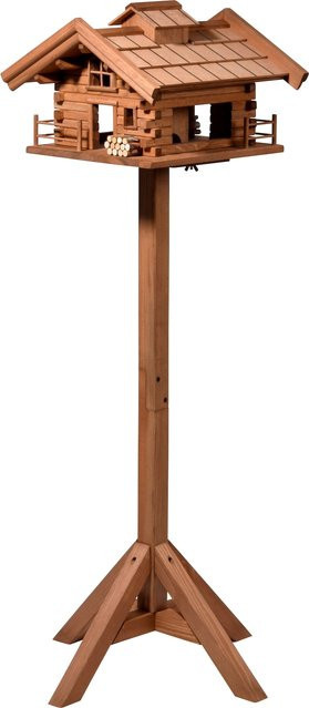 DOBAR Vogelfutterhaus Tirol aus Holz mit Standfuß, Höhe: 117 cm - Bild 1