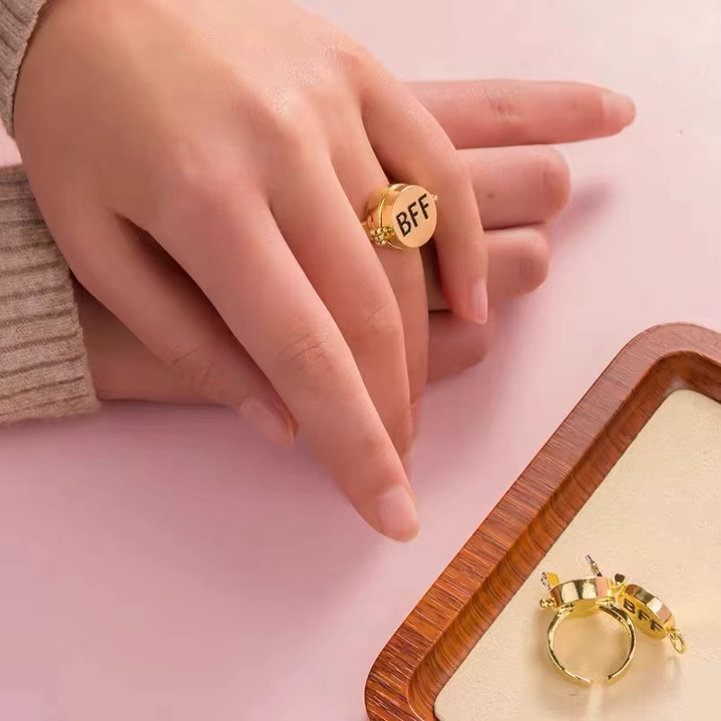 YILUOCD Spinner-Ringe, goldfarben, Unisex - Bild 5
