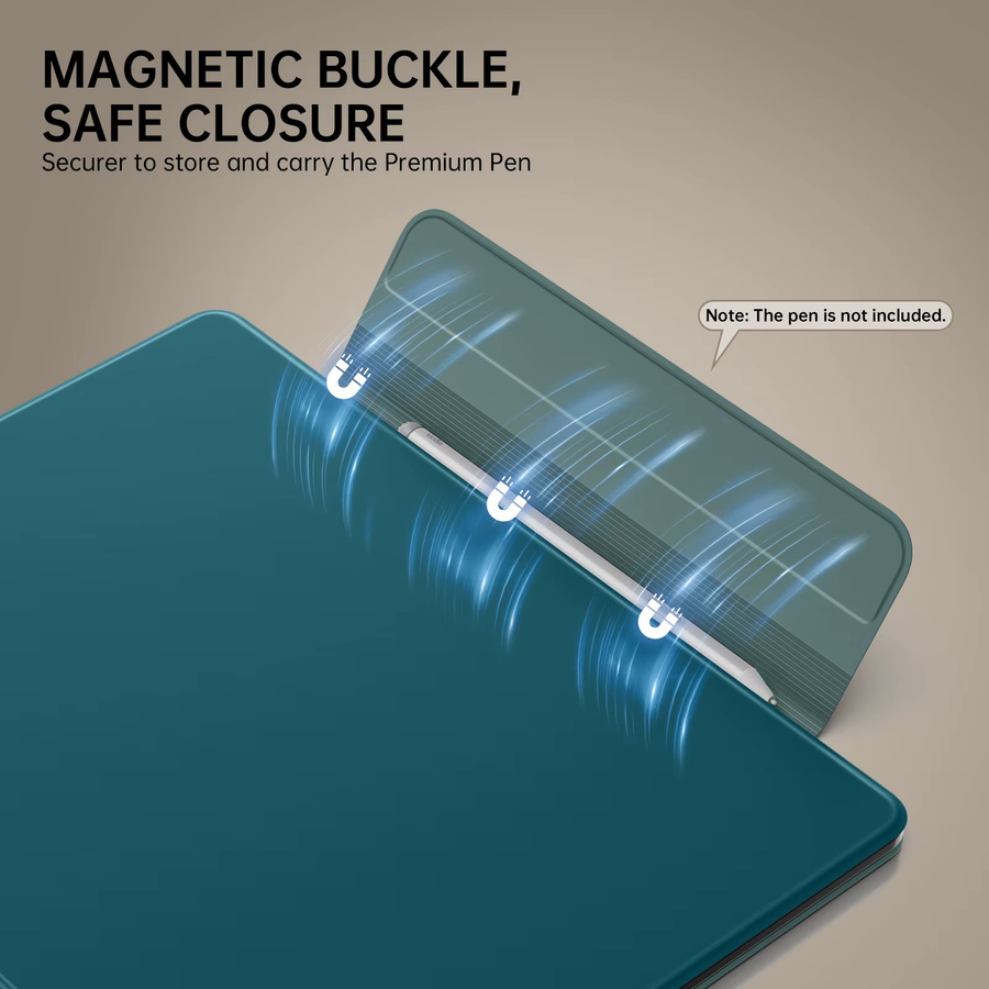 Magnetische Premium PU-Lederhülle für Kindle Scribe 2025 (3. Generation) und Kindle Scribe Colorsoft 2025 (1. Generation) in Grün - Bild 4