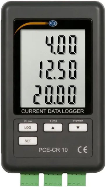PCE Instruments 3-Kanal Strom Datenlogger PCE-CR 10 in Schwarz - Bild 2