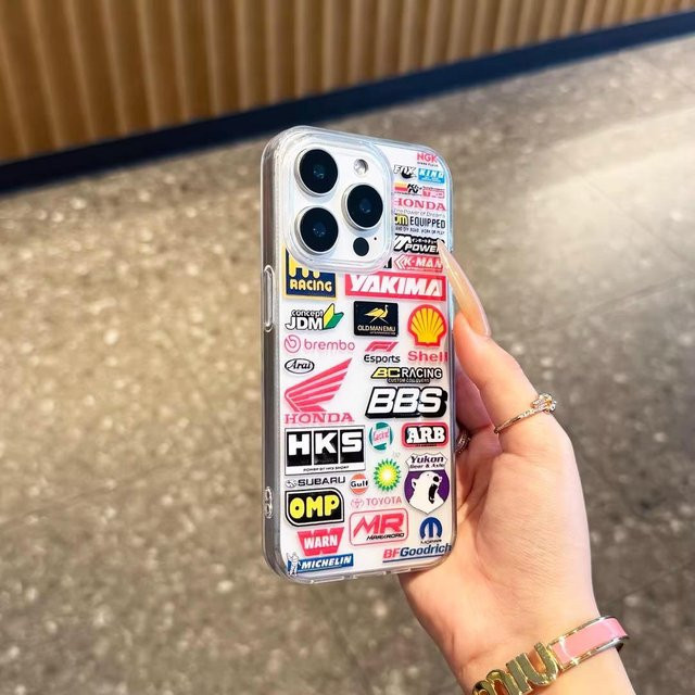 Transparente Handyhülle mit kreativem Logo für Apple iPhone 16 Pro Max, 15, 14, 13, 12, 11 und 6, weiches Material - Bild 1