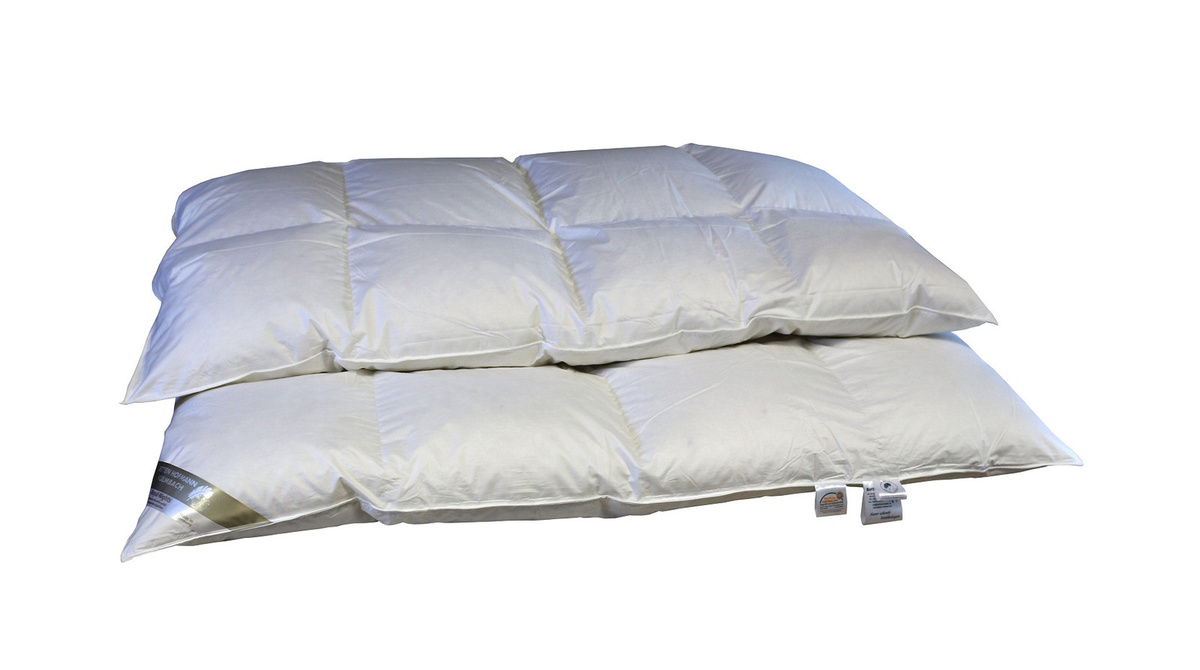 Betten Hofmann Eiszeit Premium Winter Daunendecke mit Hochsteg in Weiß, B/T: 135 x 200 cm, Füllstärke: 10 cm - Bild 1
