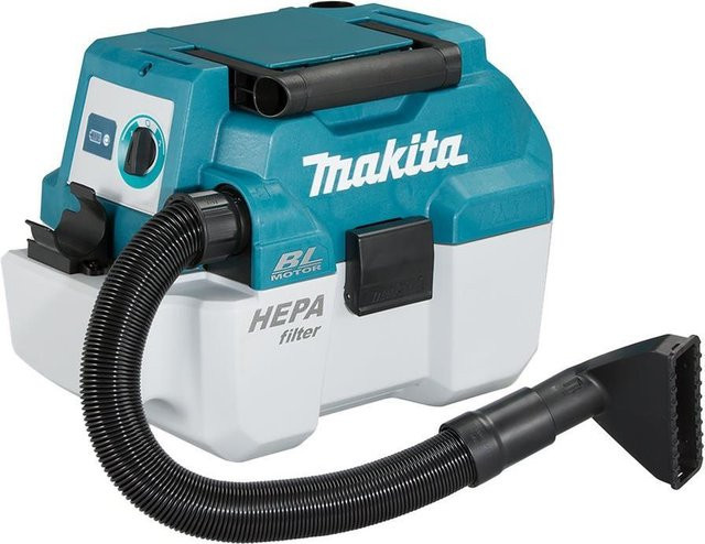 Makita Akku-Nass-/Trockensauger DVC750LZX3 Solo für 18V in Grün/Grau mit 7,5 l Behälter und HEPA-Filter - Bild 1