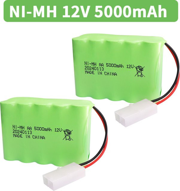 Jiaojiren Ni-MH AA Akku Pack 12V 5000mAh in Grün für ferngesteuerte Spielzeuge - Bild 1
