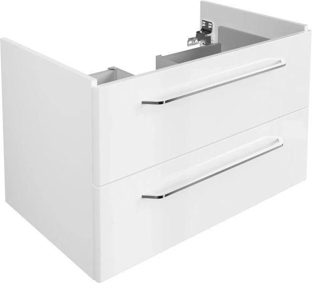 Fackelmann Waschbeckenunterschrank Milano Weiß B/H/T: 80 x 49,2 x 47,6 cm - Bild 1