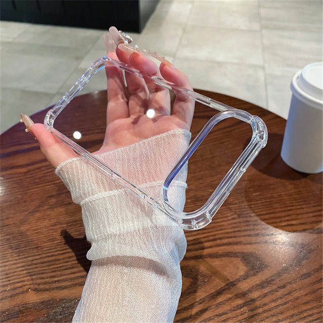 Stoßfeste transparente Silikon-Handyhülle für iPhone 17 Pro Max und iPhone 17 Air mit Airbag-Schutz - Bild 1