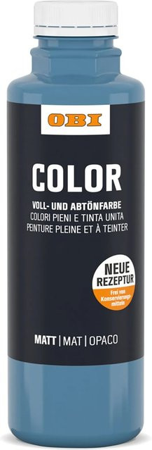 OBI Color Voll- und Abtönfarbe Dispersion wasserbasiert Blau 500 ml - Bild 1
