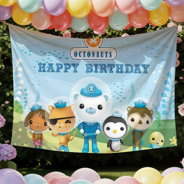 Warner Bros. Octonauts Banner Dekoration für Kinder, Mehrfarbig, B/H: 60 x 40 cm - Bild 1