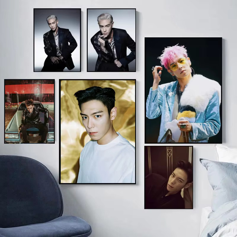 YUTTEE 5D Diamantmalerei Choi Seung Hyun Kpop Star T.o.p Mosaik Ölgemälde Portrait Wanddeko Multicolor - Bild 2