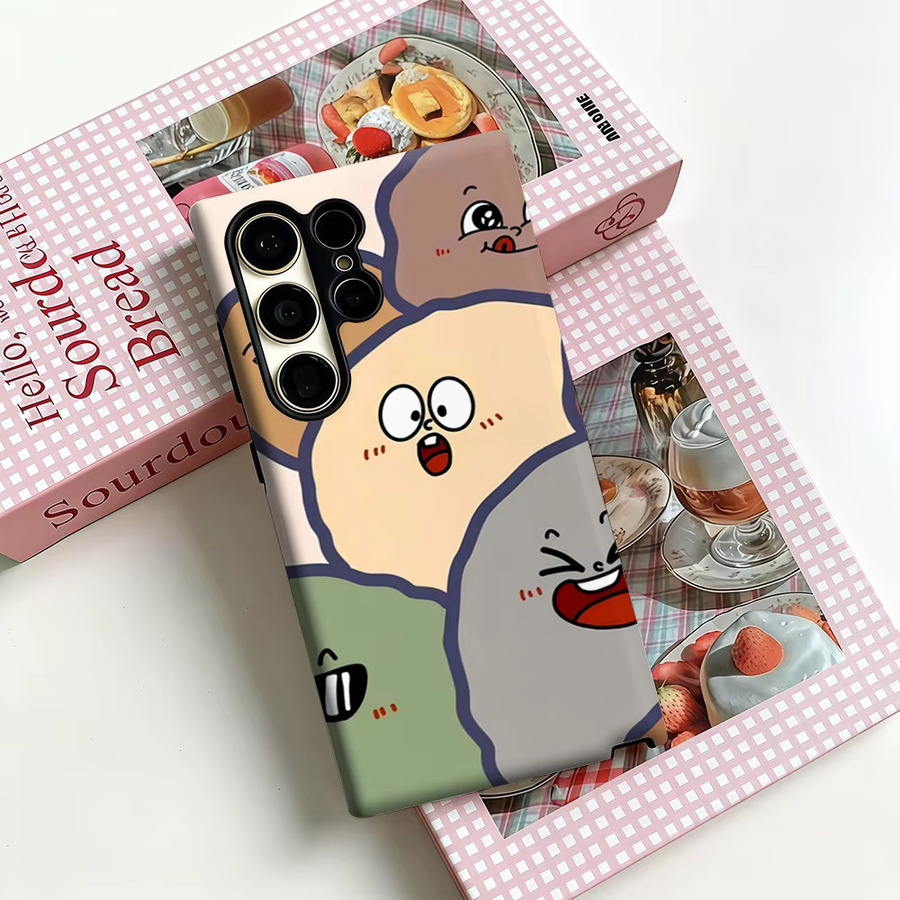 Squishy Pals Stoßfeste Handyhülle für Samsung Galaxy S25 Ultra, S24, S23 Ultra und S23 Plus in Multicolour mit robuster Doppelschicht-Rückabdeckung - Bild 3