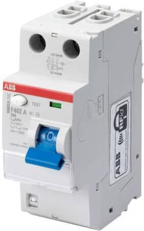 ABB F402 FI-Schutzschalter 25A 0,03A 2-polig in Weiß - Bild 1