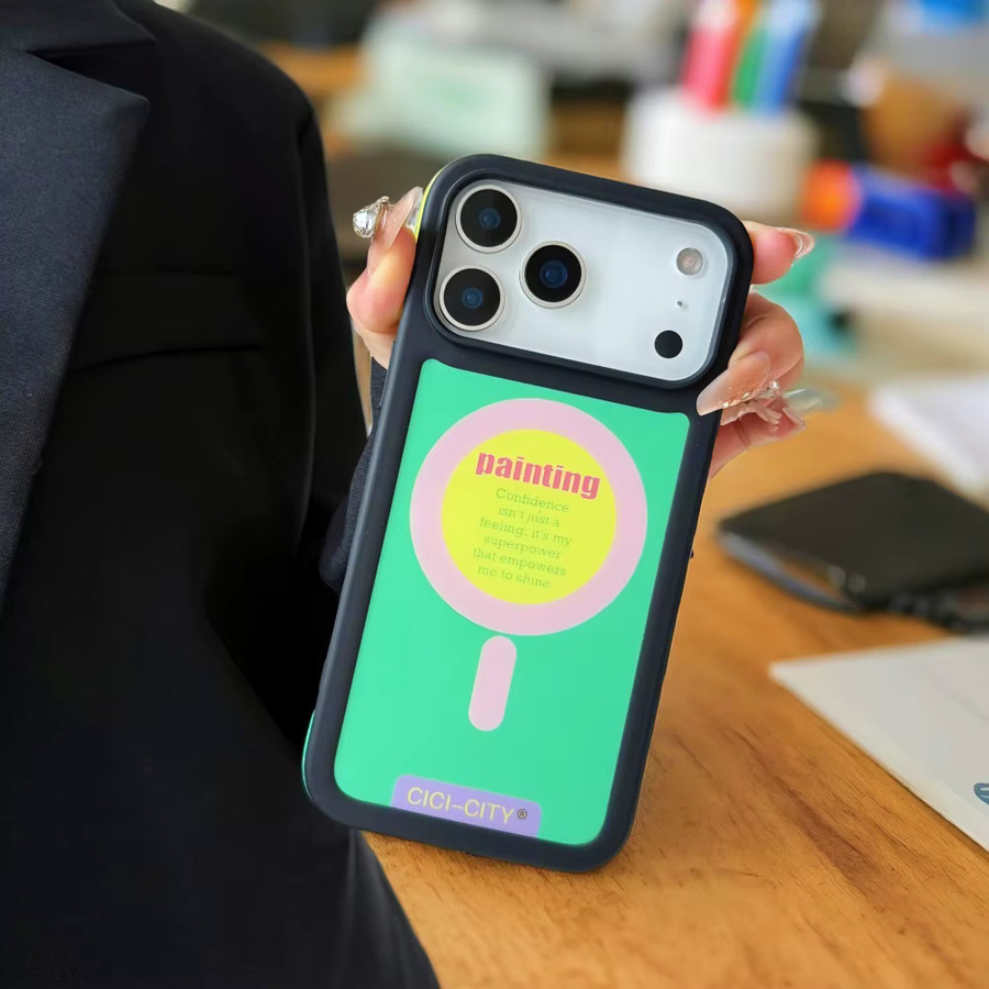 NUCWIN Magnetische Schutzhülle für iPhone 13 bis iPhone 17 Pro Max in Dopamin-Farben mit Farbkontrast und Stoßfestem Schutz - Bild 3