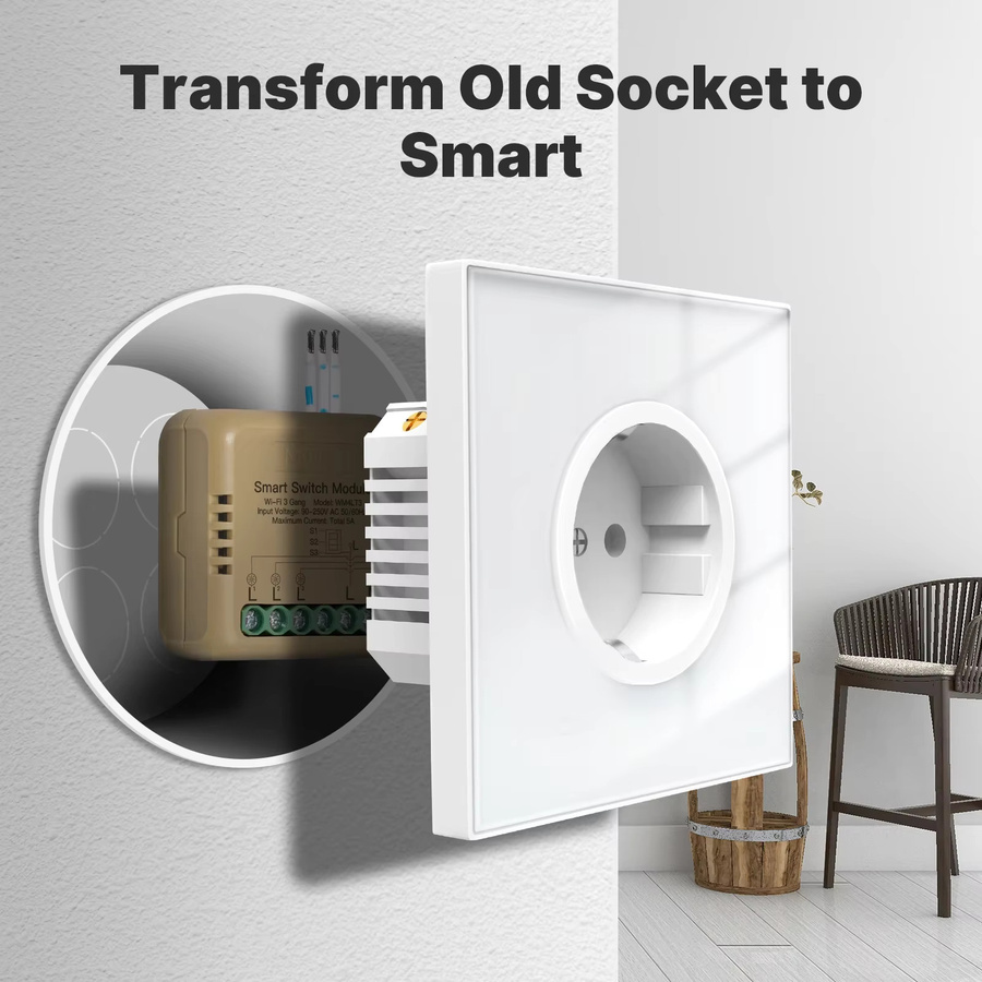 MOES Smart Switch Modul für Tuya WiFi und Zigbee, 1-4 Gang DIY Timer für Home Automation, kompatibel mit Google Home und Amazon Alexa - Bild 2