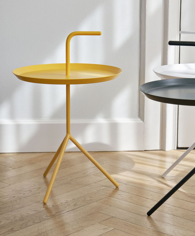 HAY Dlm Beistelltisch in Gelb mit industriellem Design - Bild 3