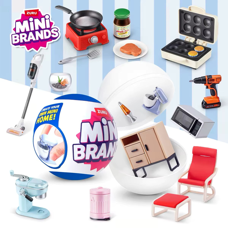 Zuru Mini Brands Hausmöbel-Spielzeug, 5-teiliges Set, Mystery Blind Box - Bild 3