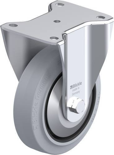 Blickle Bockrolle BH-POEV 160XKA-SG-FA in Schwarz-Grau mit 160 mm Rad-Durchmesser und 400 kg Tragfähigkeit - Bild 1
