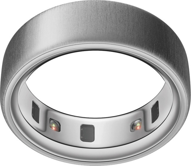 Oura Ring 4 Smart Ring in Matt Silber, Größe 10, Unisex mit Schlaf-Tracking und Wasserfestigkeit - Bild 1