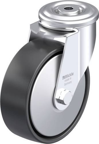 Blickle LER-PP 150G-FA Stahlblech-Lenkrolle aus verzinktem Stahl mit Kunststoffrad, Durchmesser: 150 mm, Tragfähigkeit: 300 kg - Bild 1