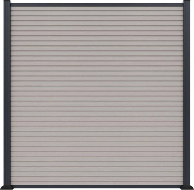 T&J WPC-Zaun Beige B: 179 cm, H: 180 cm - Bild 1