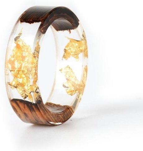 YIRAN Jewelry Ring, Holz-Harz, Bunt, Damen - Bild 1
