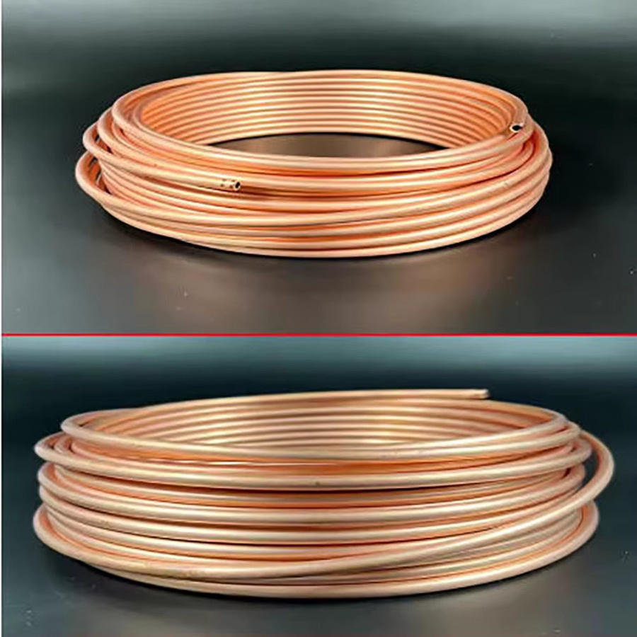 Weiches Kupferrohr aus 99,9 % reinem Kupfer, 1 Meter Länge, Farbe Gold/Orange - Bild 2