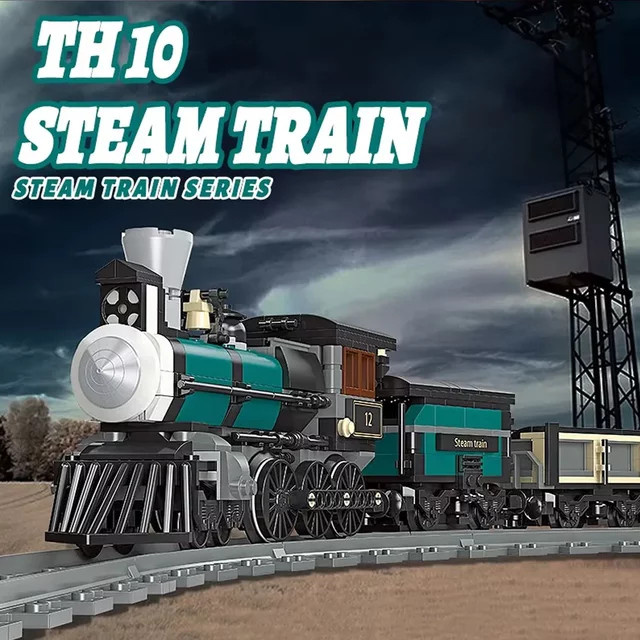 CETYL Baustein Set TH 10 Dampfzug Modell Technische Eisenbahn aus Kunststoff in Mehrfarbig - Bild 1