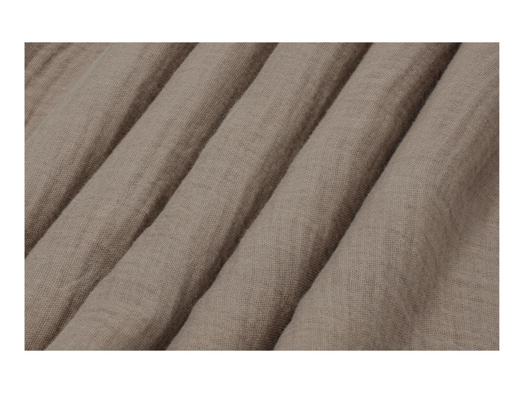 LIVARNO Bettwäsche Musselin aus Baumwolle in Braun, bestehend aus 1x Bettbezug (155 x 220 cm) und 1x Kissenbezug (80 x 80 cm) - Bild 2