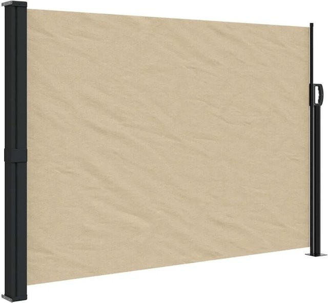 vidaXL Seitenmarkise ausziehbar Beige Höhe: 140 cm, Breite: 500 cm - Bild 1