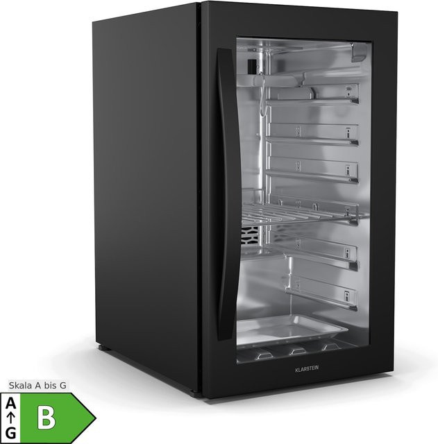 Klarstein Steakhouse Reifeschrank Schwarz mit 88 l Volumen, LED, Touch-Control und Luftfeuchtigkeitskontrolle - Bild 1