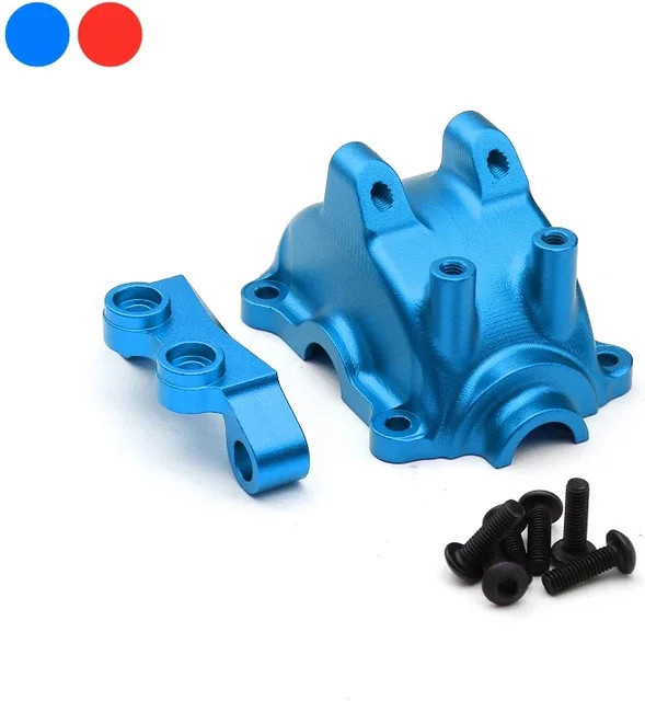 Tamiya Metall Getriebe Gehäuse, Blau, 1:10, Zubehör - Bild 1