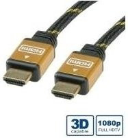 ROLINE HDMI High Speed Kabel Schwarz mit vergoldeten Steckkontakten 15,0 m - Bild 1