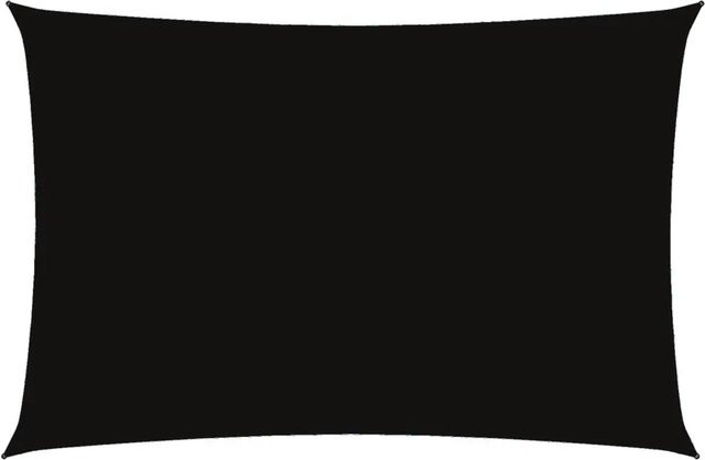 vidaXL Sonnensegel aus PU-beschichtetem Oxford-Gewebe, rechteckig, Schwarz, B x T: 400 x 322 cm - Bild 1