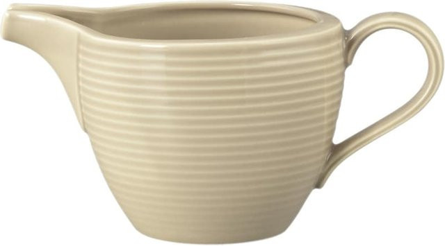 Seltmann Weiden Milchkännchen Beat Color Glaze Beige mit Streifenmuster 290 ml - Bild 1