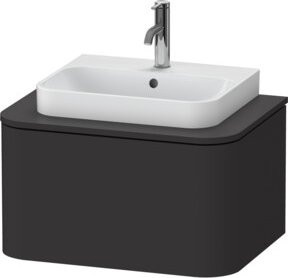 Duravit Waschtischunterschrank Happy D.2 Plus in Graphit Matt, Breite: 65 cm, Tiefe: 48 cm - Bild 1
