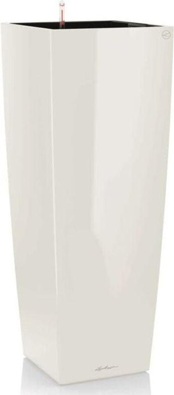 Lechuza Hohe Kubische Vase Komplettset Glänzend Weiß, Höhe: 105 cm, B/T/H: 39 x 39 x 105 cm - Bild 1