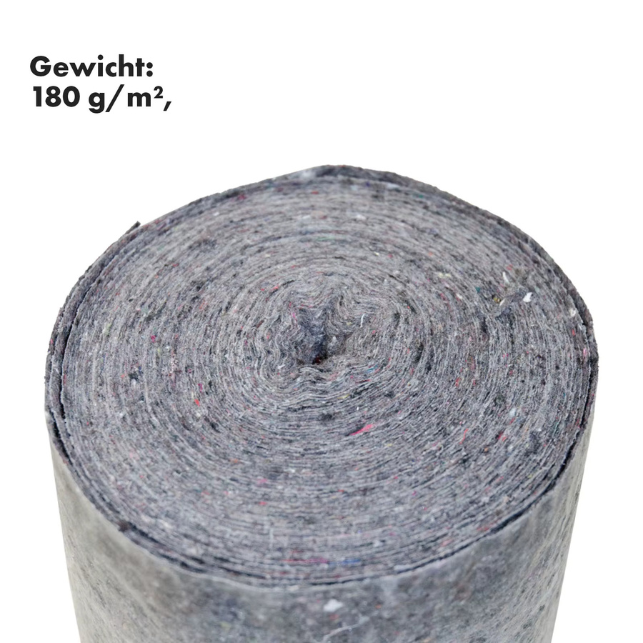 FLOORDIREKT Malervlies Rolle Grau – Wiederverwendbares Abdeckvlies mit Anti-Rutsch-Beschichtung als Malerteppich - Bild 2