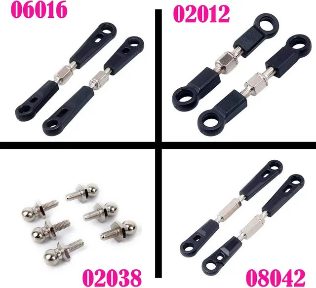 HSP RC Auto Oberer Schwingarm, Lenkhebel, Servo-Verbindung, Schwarz - Bild 1
