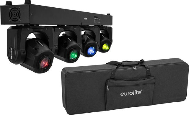 Eurolite LED TMH Bar S120 Moving Head Spots Set in Schwarz mit Tasche, 4x 30W COB - Bild 1