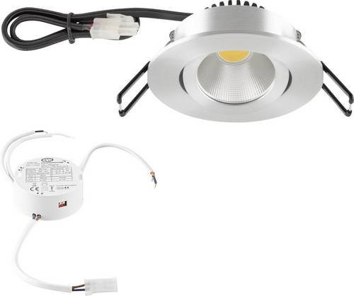 EVN LED-Einbauleuchte PC20D61402 in Weiß, rund, 6W, Aluminium - Bild 1