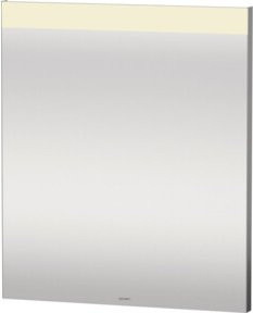Duravit XBase Möbel-Set für das Badezimmer mit Waschtischunterbau und Spiegel in Weiß glänzend, B: 63 cm, T: 49 cm - Bild 1