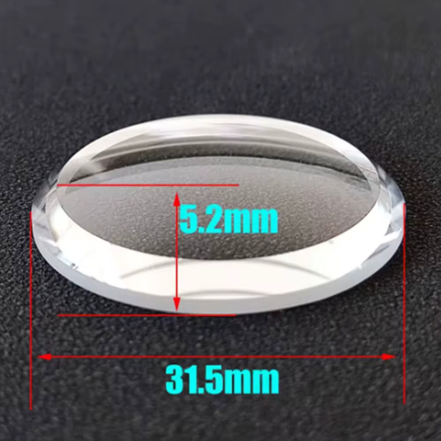 Saphirglas 31,5x5,2mm, Doppelkuppeln, AR-beschichtet, Uhrenzubehör - Bild 2