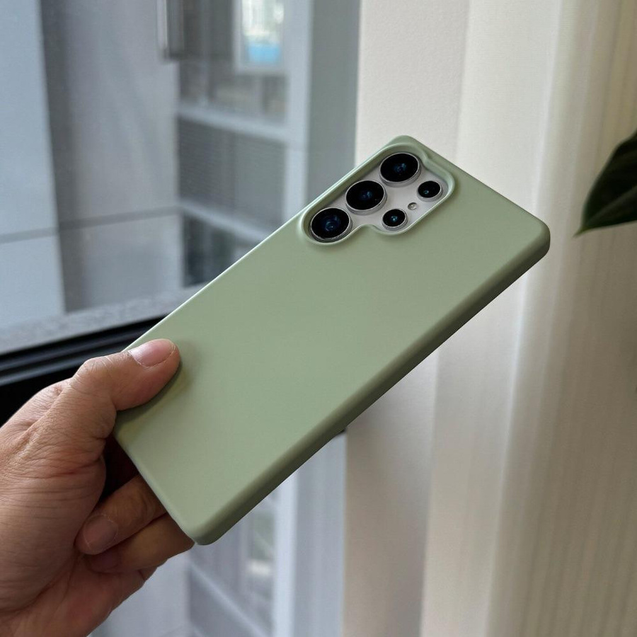 Matte weiche Flüssigsilikonhülle für Samsung Galaxy S26 S2 Ultra S24 S23 Plus S22 A16 in Grün - Bild 4