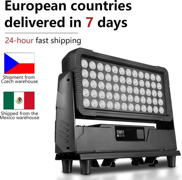 AICPOSE LED DMX 4in1 RGBW Wandfluter Außenbeleuchtung IP65 für Bühnen und Party-Licht - Bild 1