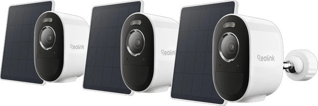 Reolink Argus B330 Action Camera mit Solar Panel Lite 3er-Pack in Weiß mit Wi-Fi - Bild 1