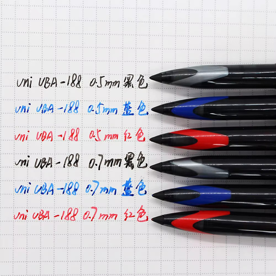 Uniball Gelstift AIR Straight Liquid Signature Pen UBA-188 Schwarz 0,5 mm oder 0,7 mm - Bild 5