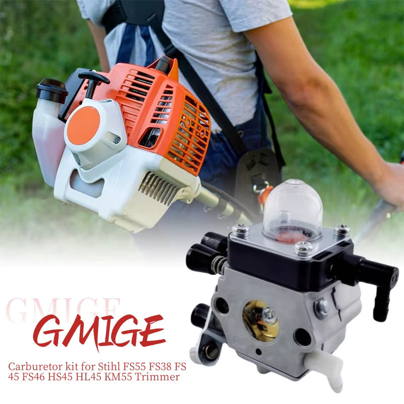 STIHL Vergaser FS55R in Silber für String Trimmer und Motorsensen Modelle FS45, FS38, HS45, FS55, KM55R, FS46, FS55RC, FS55C, FS55T, FS45L - Bild 3