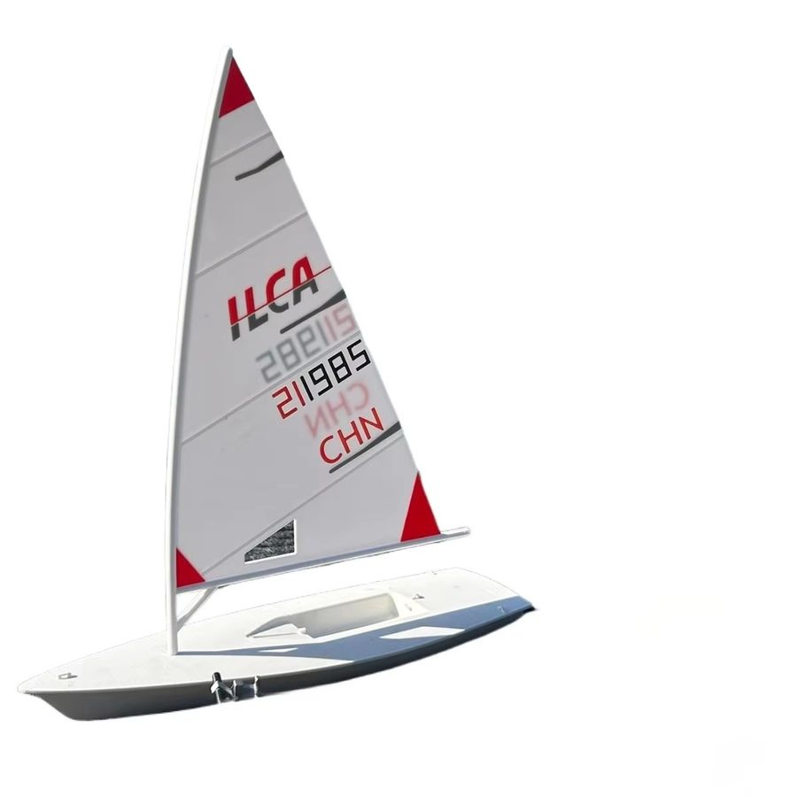 AT 99 MODEL ILCA4 Laser Segelboot Modell 1/18 aus PLA Material, Länge: 28 cm - Bild 4