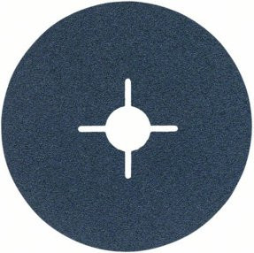 Bosch Fiberschleifscheibe Best for Metal R574 aus Zirkonkorund, Blau, Durchmesser: 125 mm, Bohrung: 22,23 mm, Körnung: 80 - Bild 1